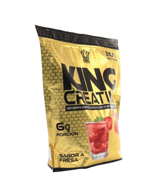 CREATINA MONOHIDRATADA 1.3kg - FRESA - Imagen 3