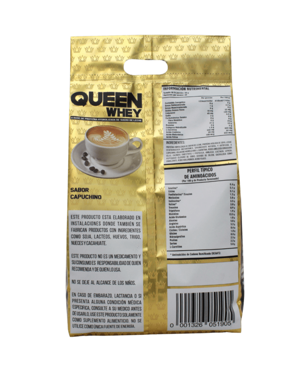 QUEEN WHEY PROTEIN 4LB - CAPUCHINO - Imagen 4