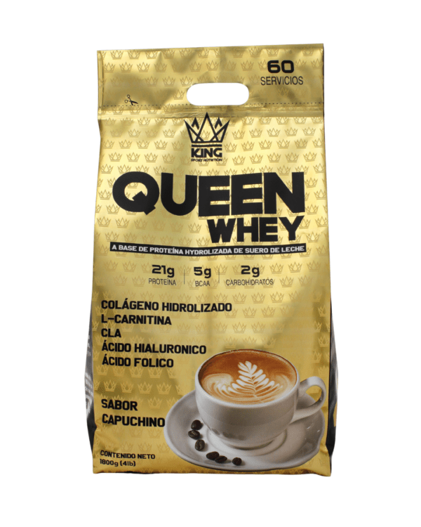 QUEEN WHEY PROTEIN 4LB - CAPUCHINO