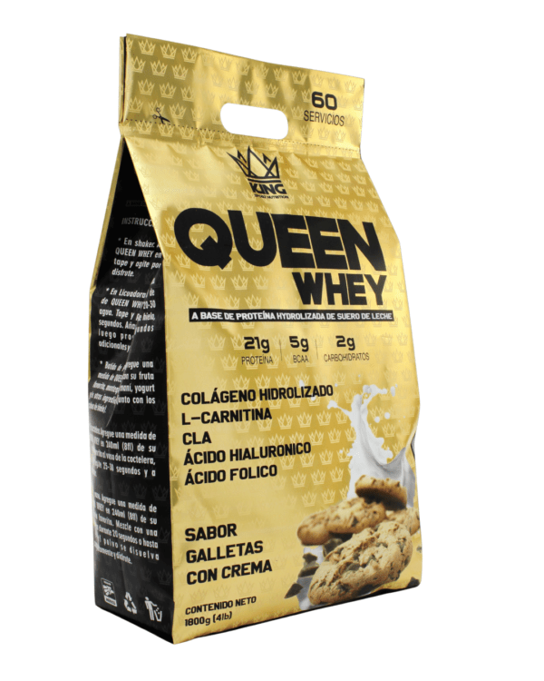 QUEEN WHEY PROTEIN 4LB- GALLETAS CON CREMA - Imagen 2