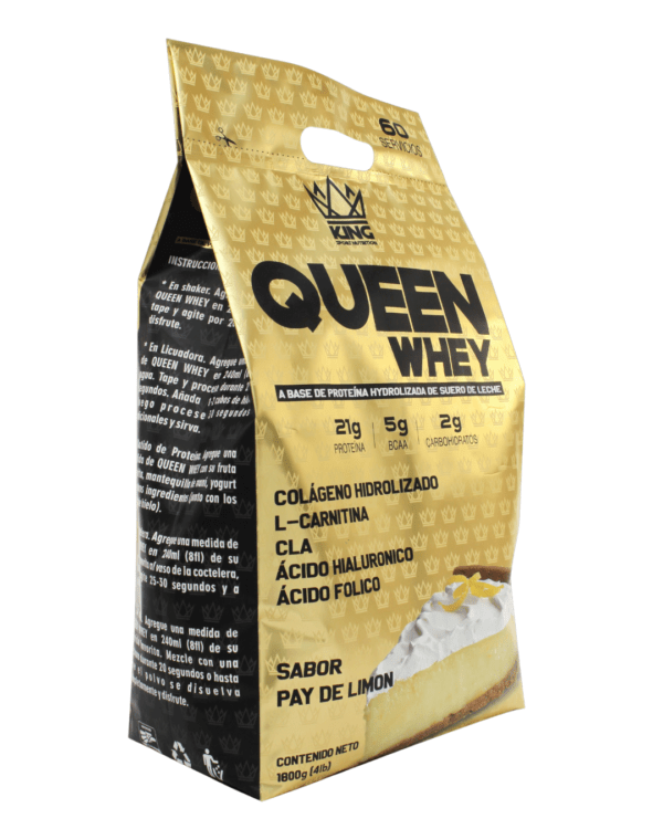 QUEEN WHEY PROTEIN 4LB - PAY DE LIMON - Imagen 2