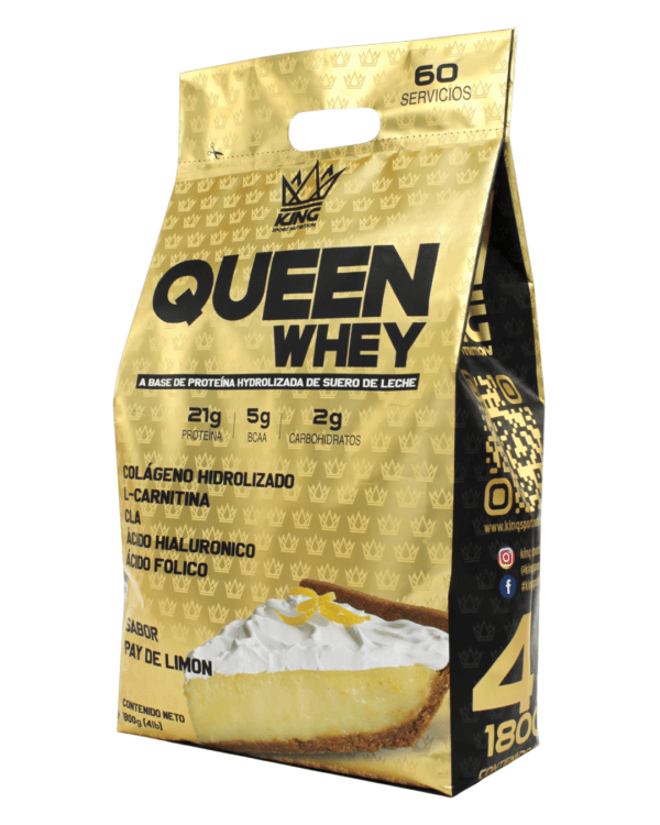 QUEEN WHEY PROTEIN 4LB - PAY DE LIMON - Imagen 3