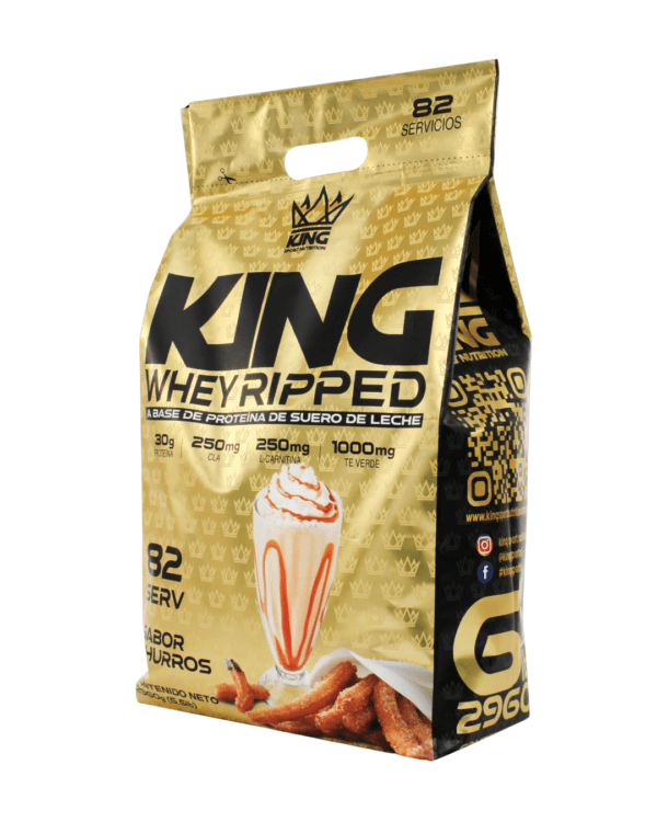KING WHEY RIPPED 6LB - Sabor Churros - Imagen 3