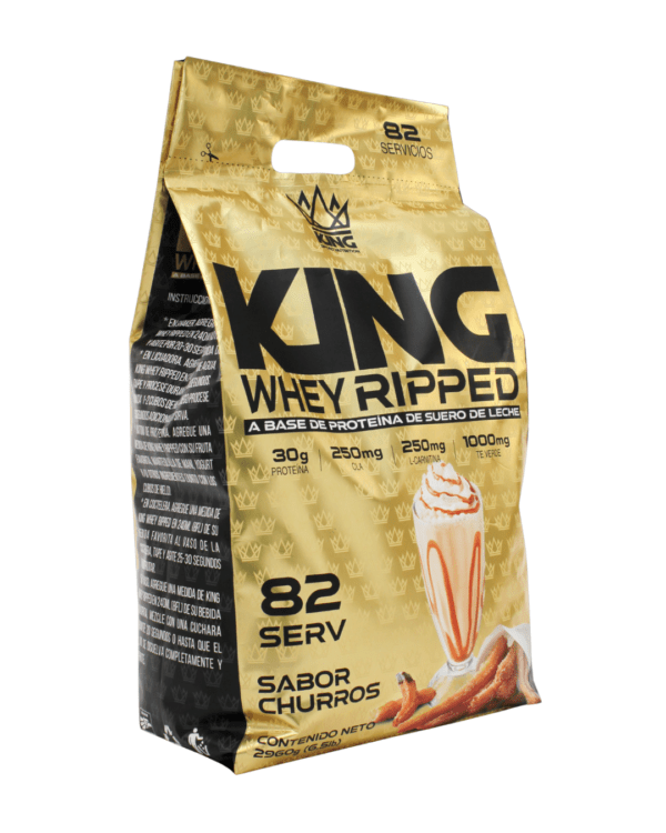 KING WHEY RIPPED 6LB - Sabor Churros - Imagen 2