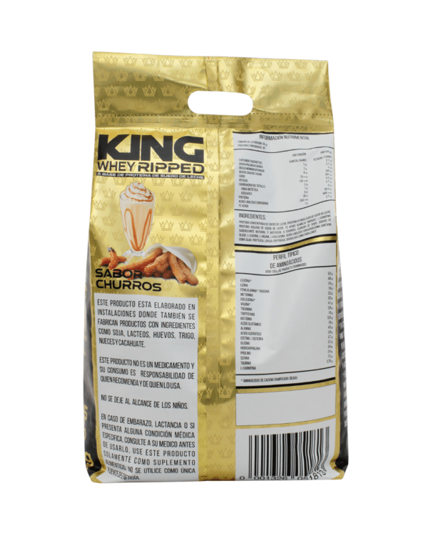 KING WHEY RIPPED 6LB - Sabor Churros - Imagen 4