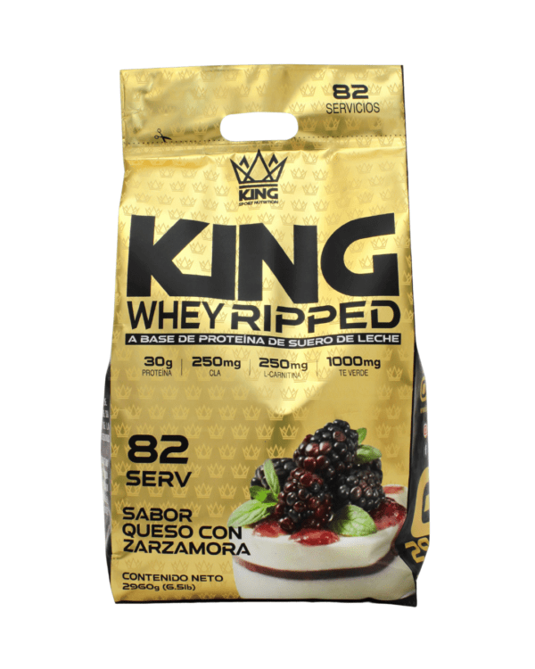 KING WHEY RIPPED 6 lb - Sabor Queso Zarzamora
