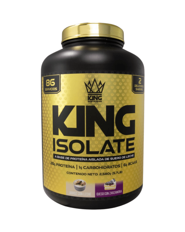 KING ISOLATE 2 SABORES 5LB - QUESO & ZARZAMORA - ARROZ & LECHE