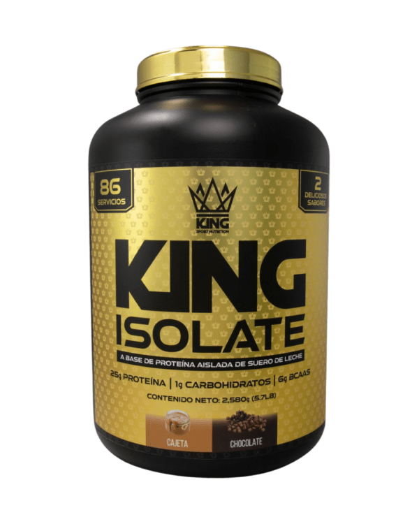 KING ISOLATE 2 SABORES 6LB - CAJETA - CHOCOLATE