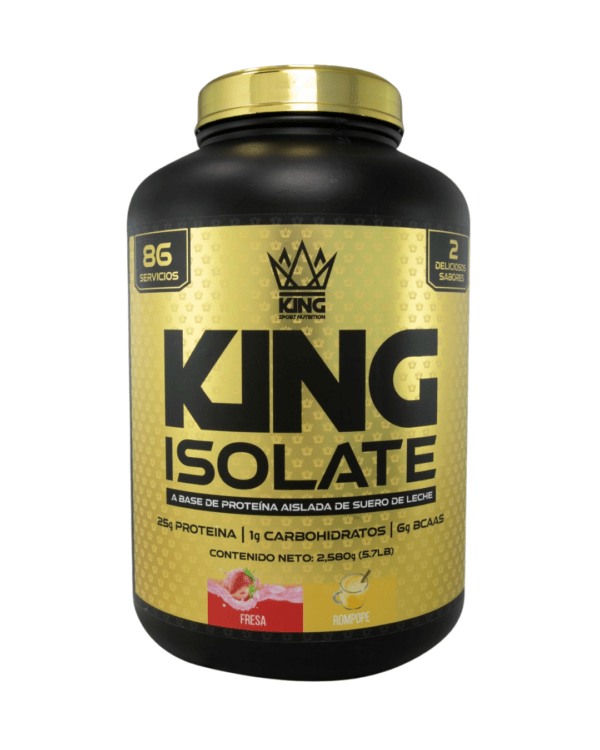 KING ISOLATE 2 SABORES 6LB - FRESA - ROMPOPE
