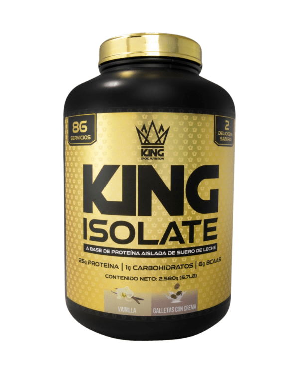 KING ISOLATE 2 SABORES 6LB - VAINILLA - GALLETAS